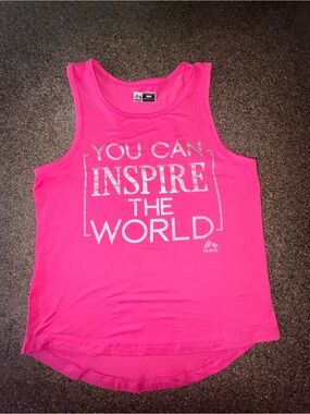 RBX Neon Pink Inspirational Graphic Tank